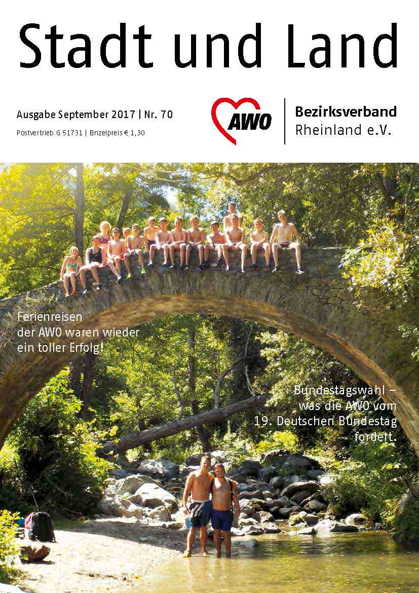 Titel der Mitgliederzeitung AWO Bezirk Rheinland