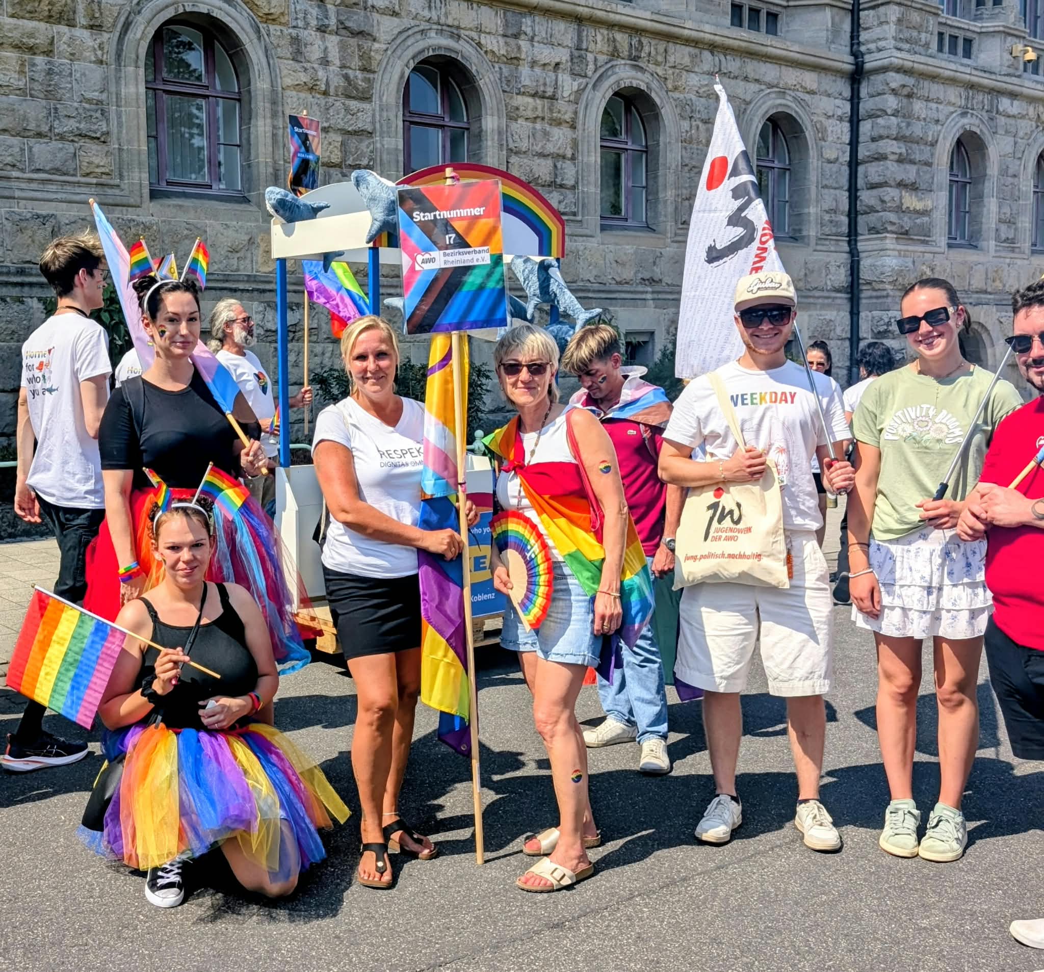 Team AWO beim CSD in Koblenz